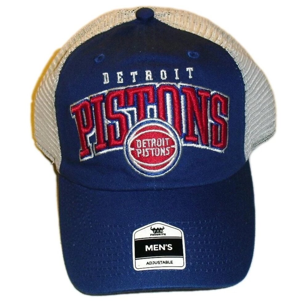 Detroit Pistons Mens Trucker Snapback hat Cap New Tags Nba